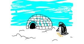 Drawing of Igloo by Blue Giraffe