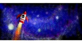 Svemirski brod - autor: Koui