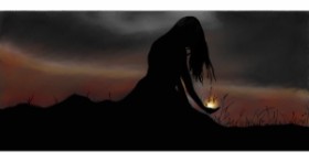 Drawing of Sunset by Çhåching