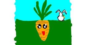 Drawing of Carrot by Kamie