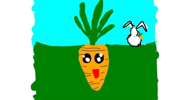 Drawing of Carrot by Kamie