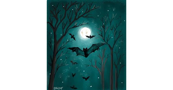 Drawing of Bat by GreyhoundMama - Drawize Gallery!