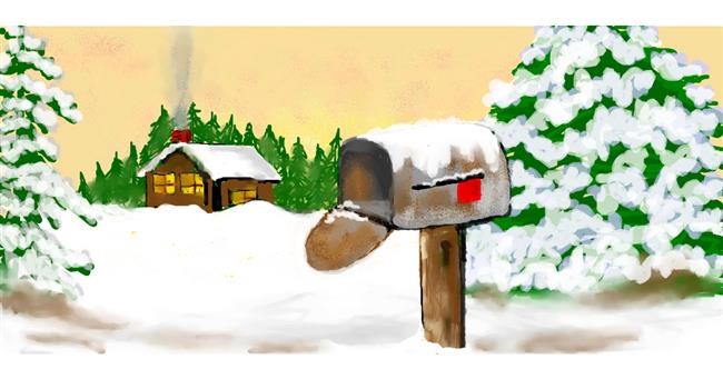 Drawing of Mailbox by Debidolittle