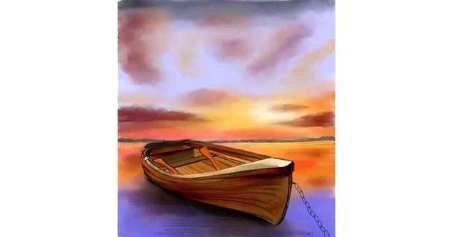 Drawing of Boat by Keke •_•