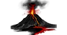 Drawing of Volcano by Vortex_TG