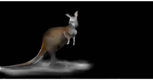 Känguru-Zeichnung von Mandy Boggs