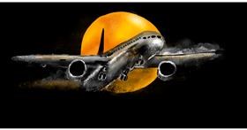 Flugzeug-Zeichnung von Eclat de Lune