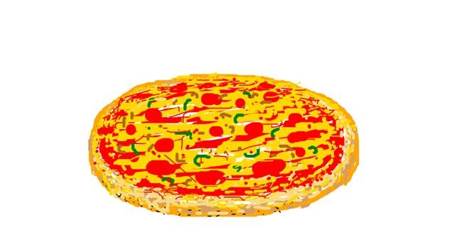 Drawing of Pizza by Renz