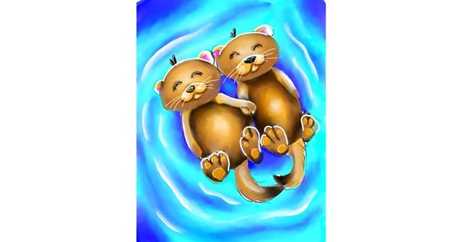 Drawing of Otter by Kryo Phoenix