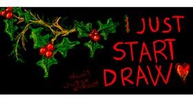 Drawing of Mistletoe by Noah