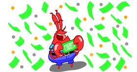 Mr. Krabs (SpongeBob)-Zeichnung von Sam