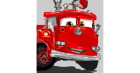 Drawing of Firetruck by Link
