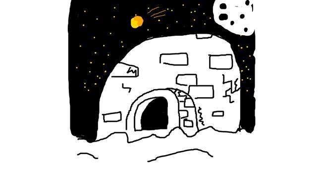 Drawing of Igloo by Rusty