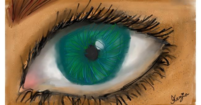 Augen-Zeichnung von Kezia