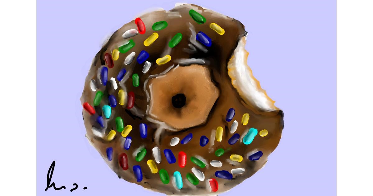 Drawing of Donut by Unknown