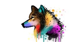 Drawing of Wolf by Cookie
