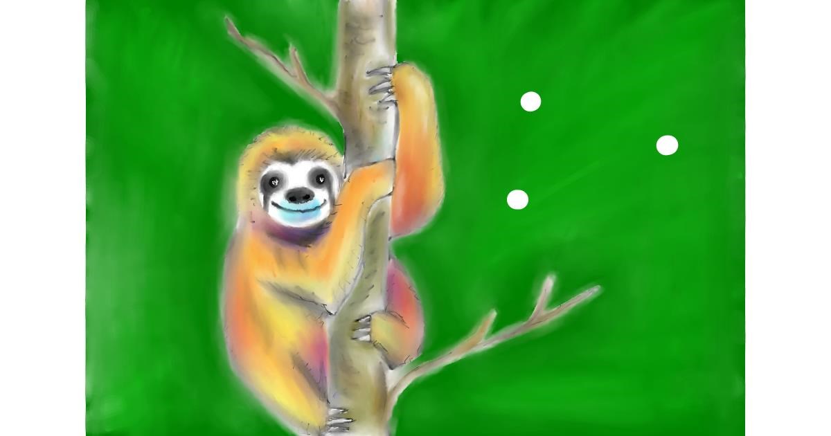 Drawing of Sloth by Wizard