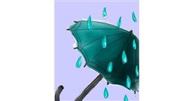 Drawing of Umbrella by Cheeky