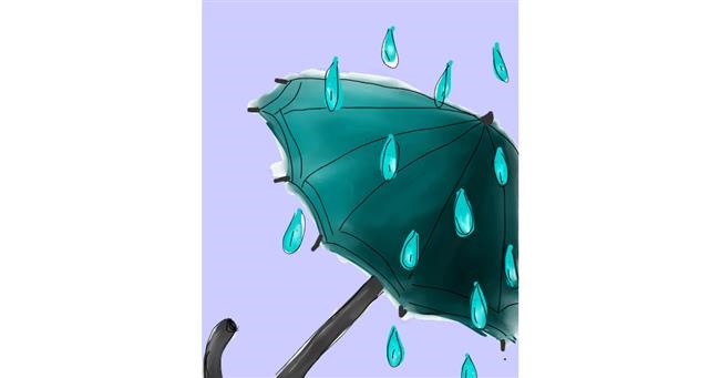 Drawing of Umbrella by Cheeky