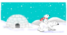 Drawing of Igloo by DebbyLee
