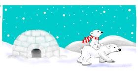Drawing of Igloo by Debidolittle