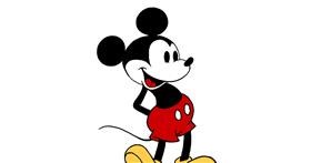 Drawing of Mickey Mouse by Pickles