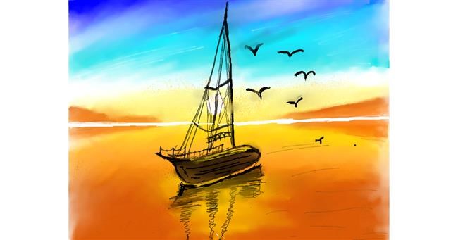 Drawing of Boat by AARDE