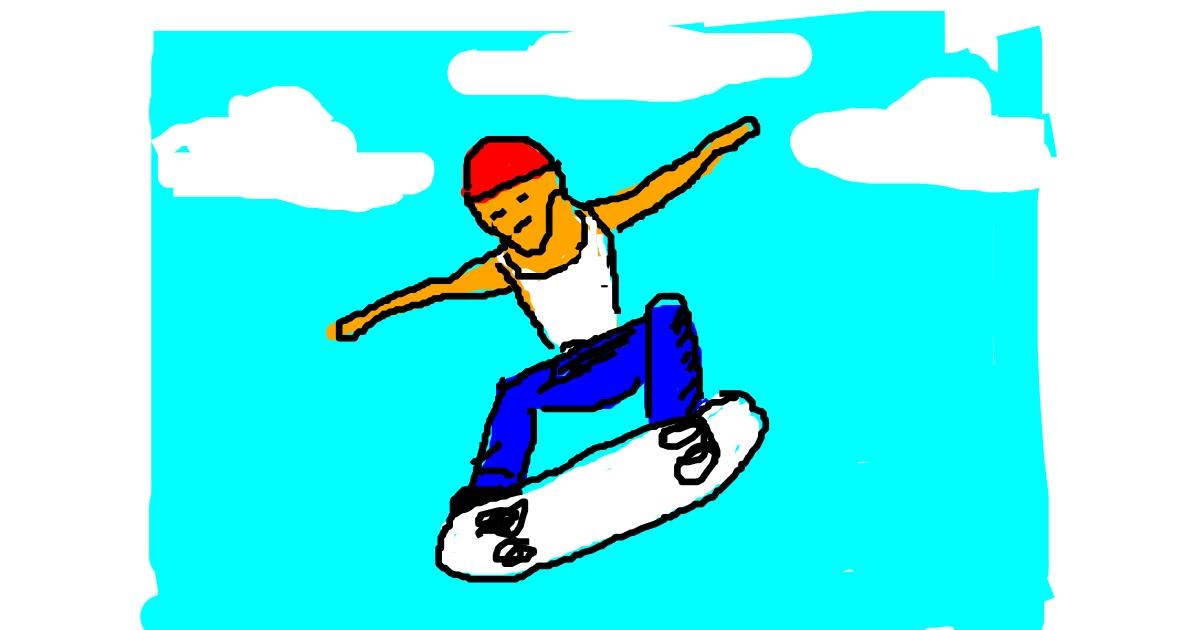 how to draw a ice skater