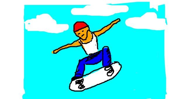 Drawing of Skateboard by Anonymous