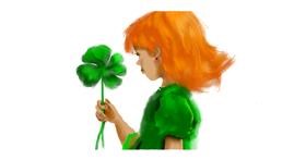 Drawing of Clover by Annie