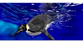 Pinguin-Zeichnung von Chaching