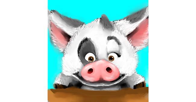 Schwein-Zeichnung von 🌌Mom💕E🌌