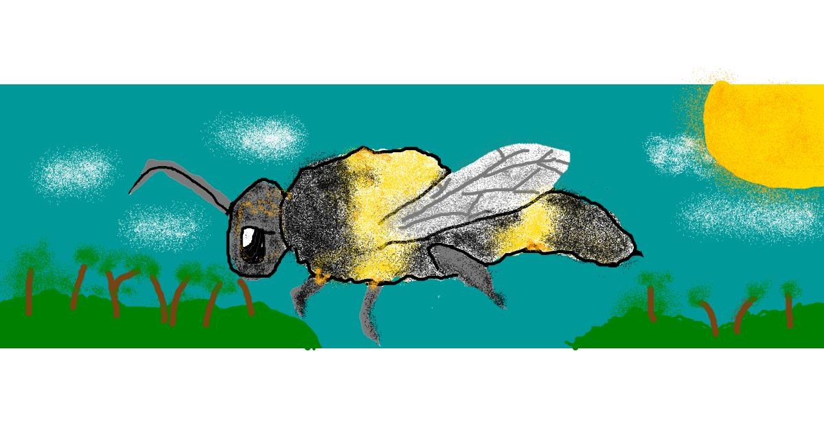 Drawing of Bee by AnYAY