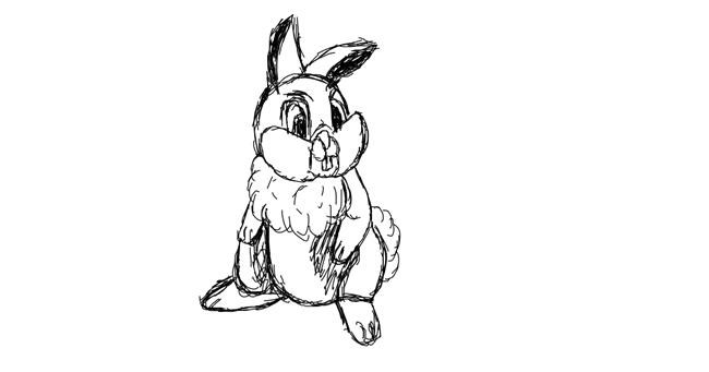 Drawing of Rabbit by Chartos