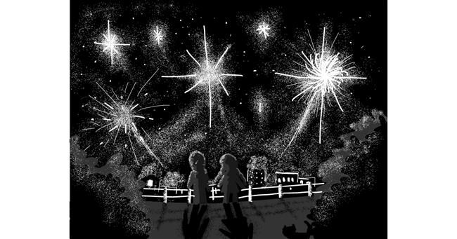 Drawing of Fireworks by The Joker