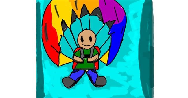 Drawing of Parachute by Data
