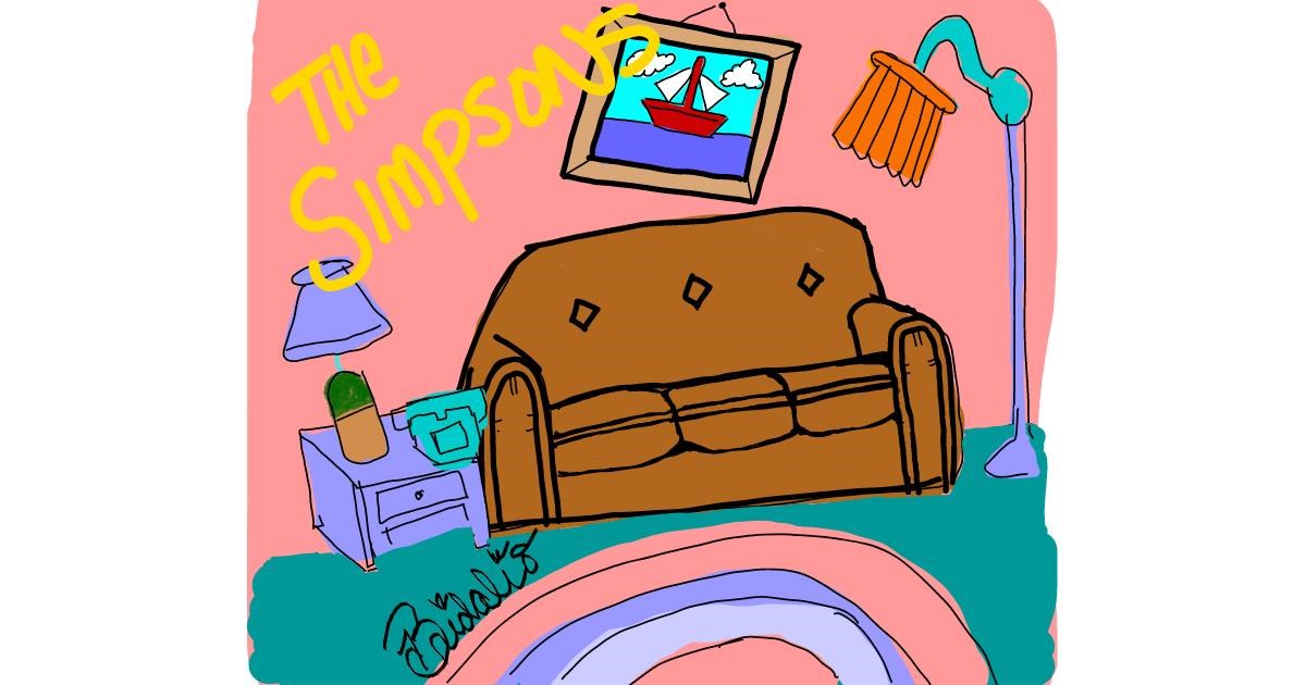 Drawing of Couch by BRIDALIO🍌