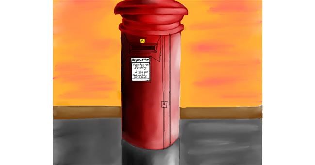 Drawing of Mailbox by Freny