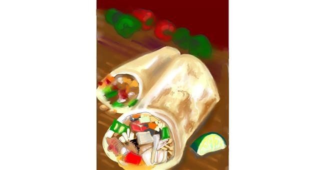 Drawing of Burrito by ⋆su⋆vinci彡