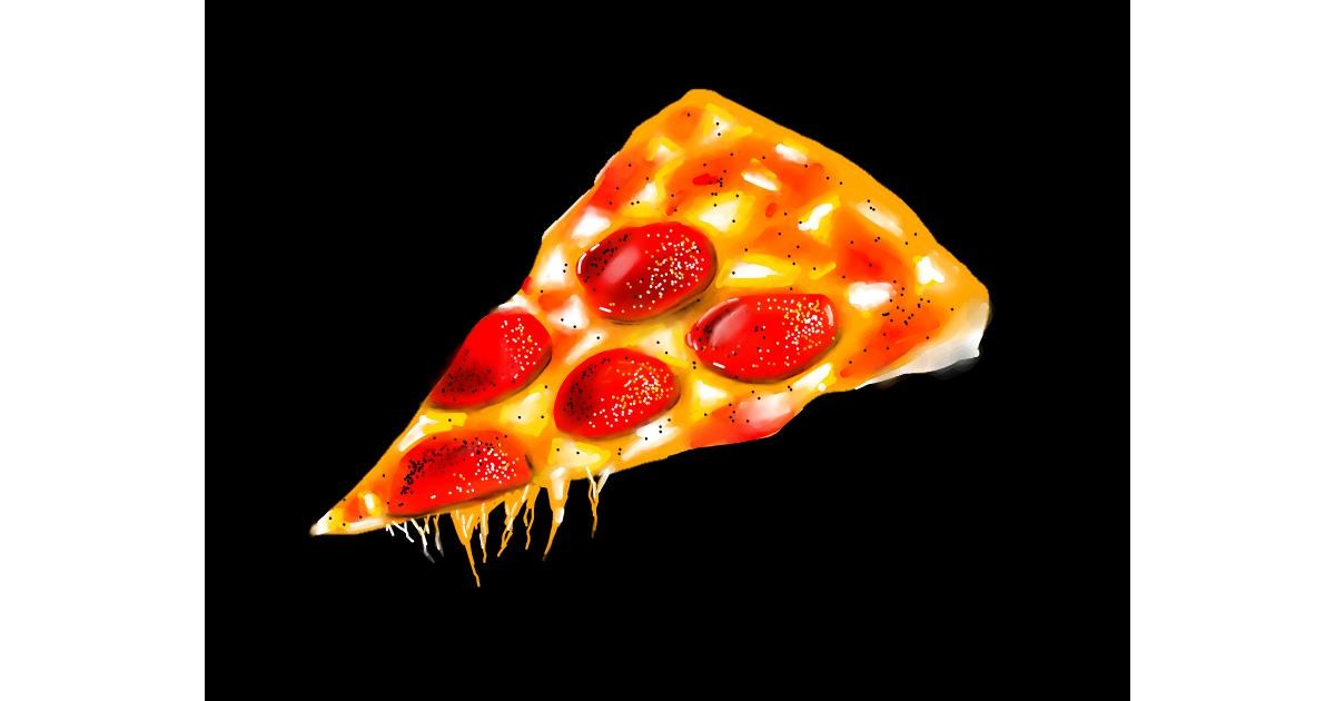 Drawing of Pizza by Kakashi