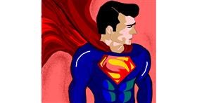 Drawing of Superman by Namie