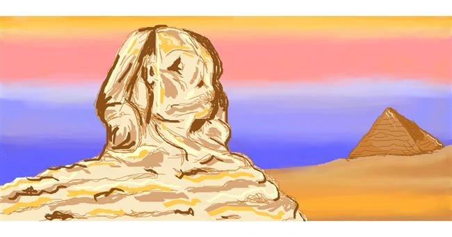 Drawing of Sphinx by Jenny