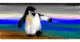 Drawing of Penguin by Radia