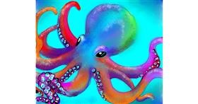 Drawing of Octopus by Audrey