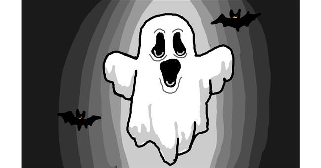 Drawing of Ghost by Manon