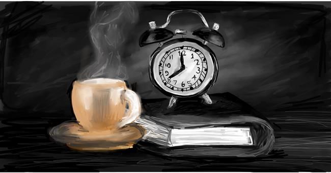 Drawing of Alarm clock by Mia