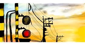 Drawing of Traffic light by Shanthini