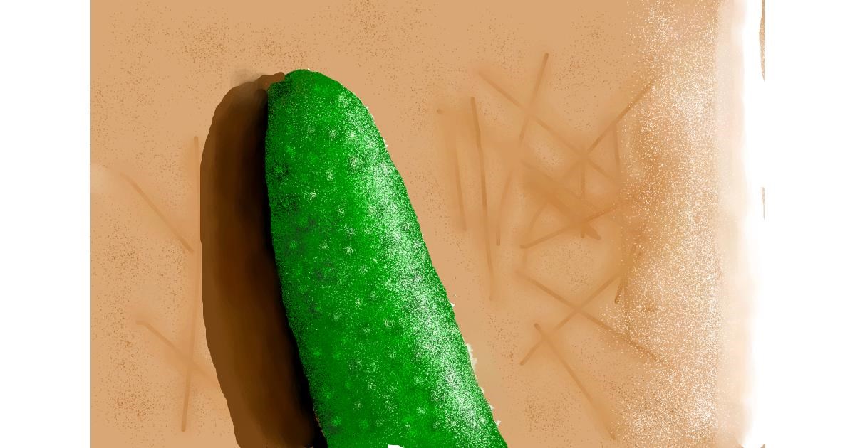 Drawing of Cucumber by ̃̃̃̃̃calabazin