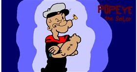 Drawing of Popeye by Tweety Bird