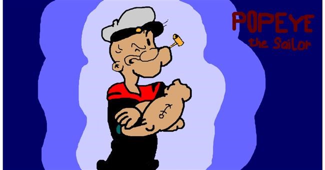 Drawing of Popeye by Tweety Bird